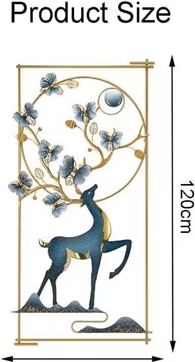 Metal Wall Art Of Deer Frame