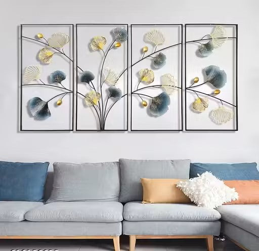 Modern 3D Ginkgo Leaf Design Wall Hanging