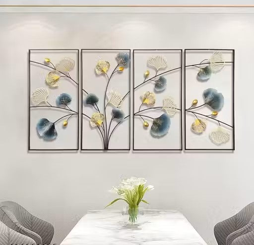 Modern 3D Ginkgo Leaf Design Wall Hanging